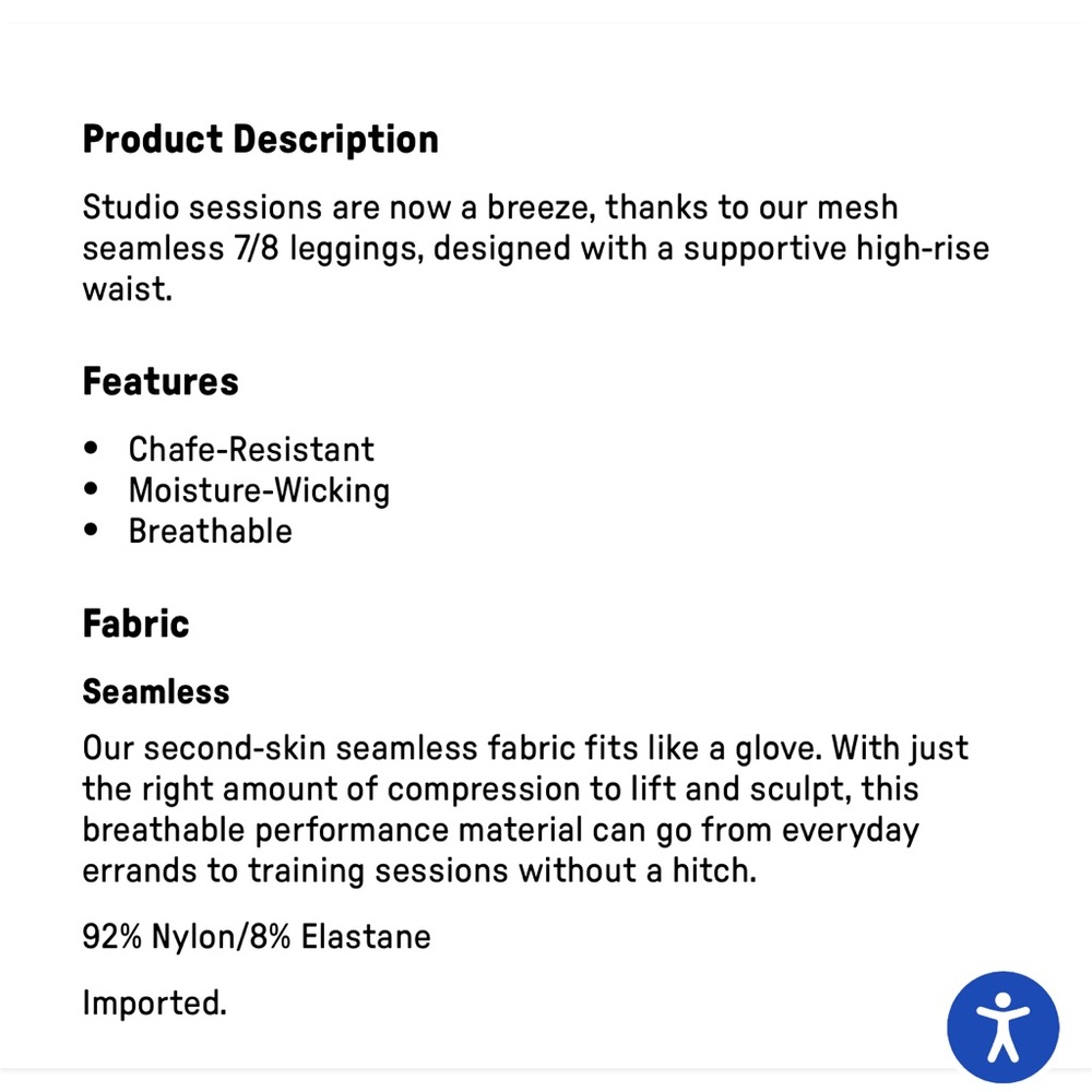 Fabletics Sync High Waisted Perforated Leggings L… - image 8